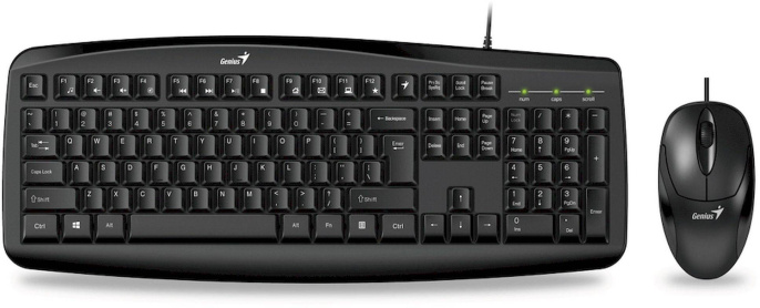 Комплект клавиатура+мышь Genius Smart KM-200, Black