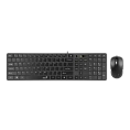 Проводная клавиатура+мышь Genius SlimStar C126, Black
