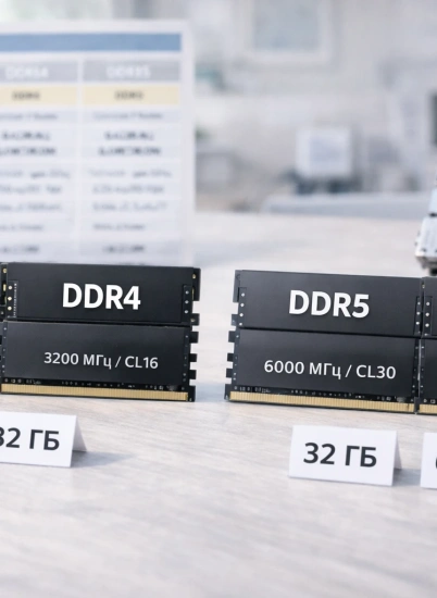 DDR4 vs DDR5 — сколько оперативной памяти нужно 16/32/64 ГБ (KOMTEK)