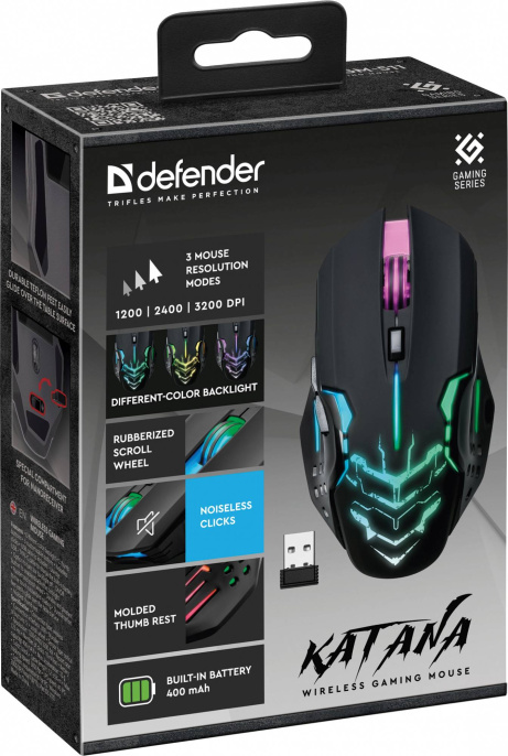 Беспроводная игровая мышь Defender Katana GM-511