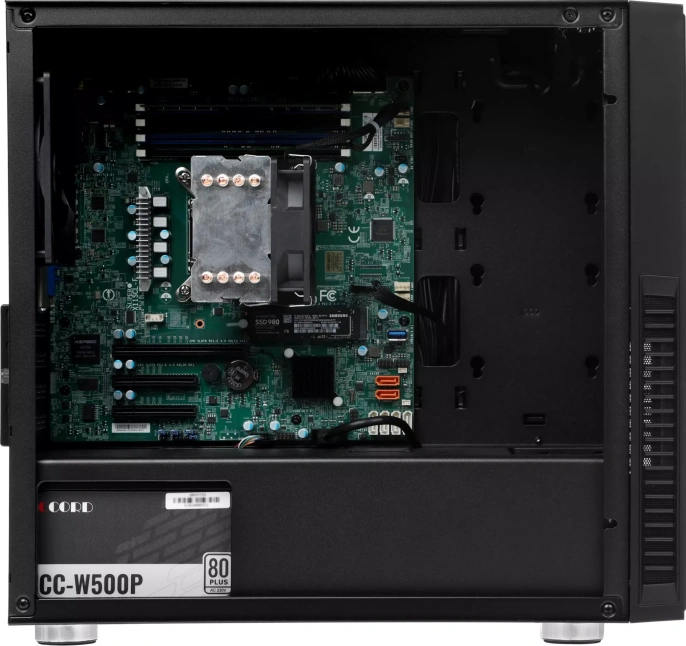 Сервер IRU Rock w9102e 1xE-2224 1x16Gb DDR4 ECC 1x500Gb M.2 SSD C242 1x500W AST2500 (2119799)