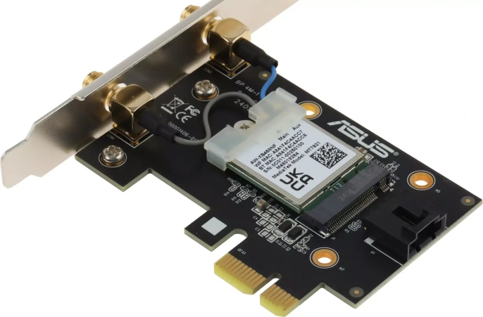 Сетевой адаптер Wi-Fi + Bluetooth ASUS PCE-AX1800