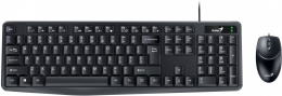 Комплект клавиатура+мышь Genius KM-170, Black