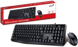 Комплект клавиатура+мышь Genius KM-170, Black